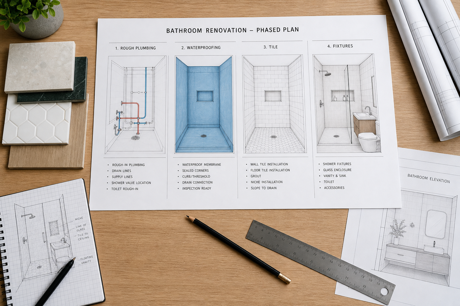 What's the Right Sequence of Decisions in a Bathroom Remodel?