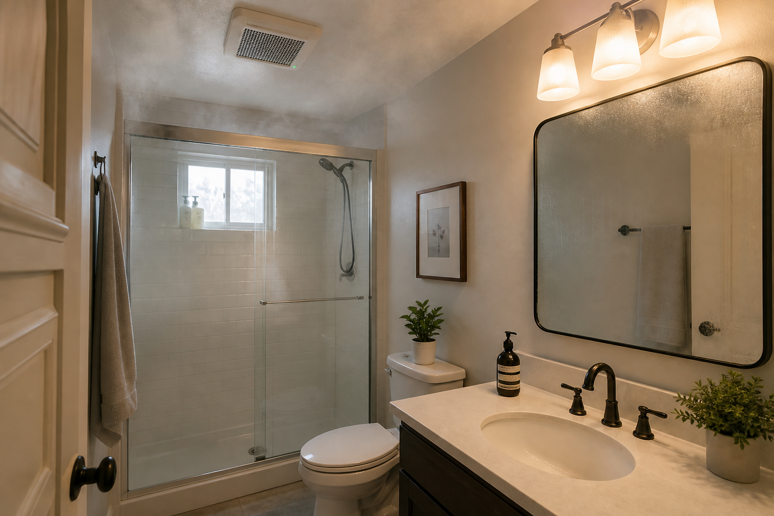 How Do I Prevent a Bathroom from Feeling Damp Even Right After It's Been Cleaned?