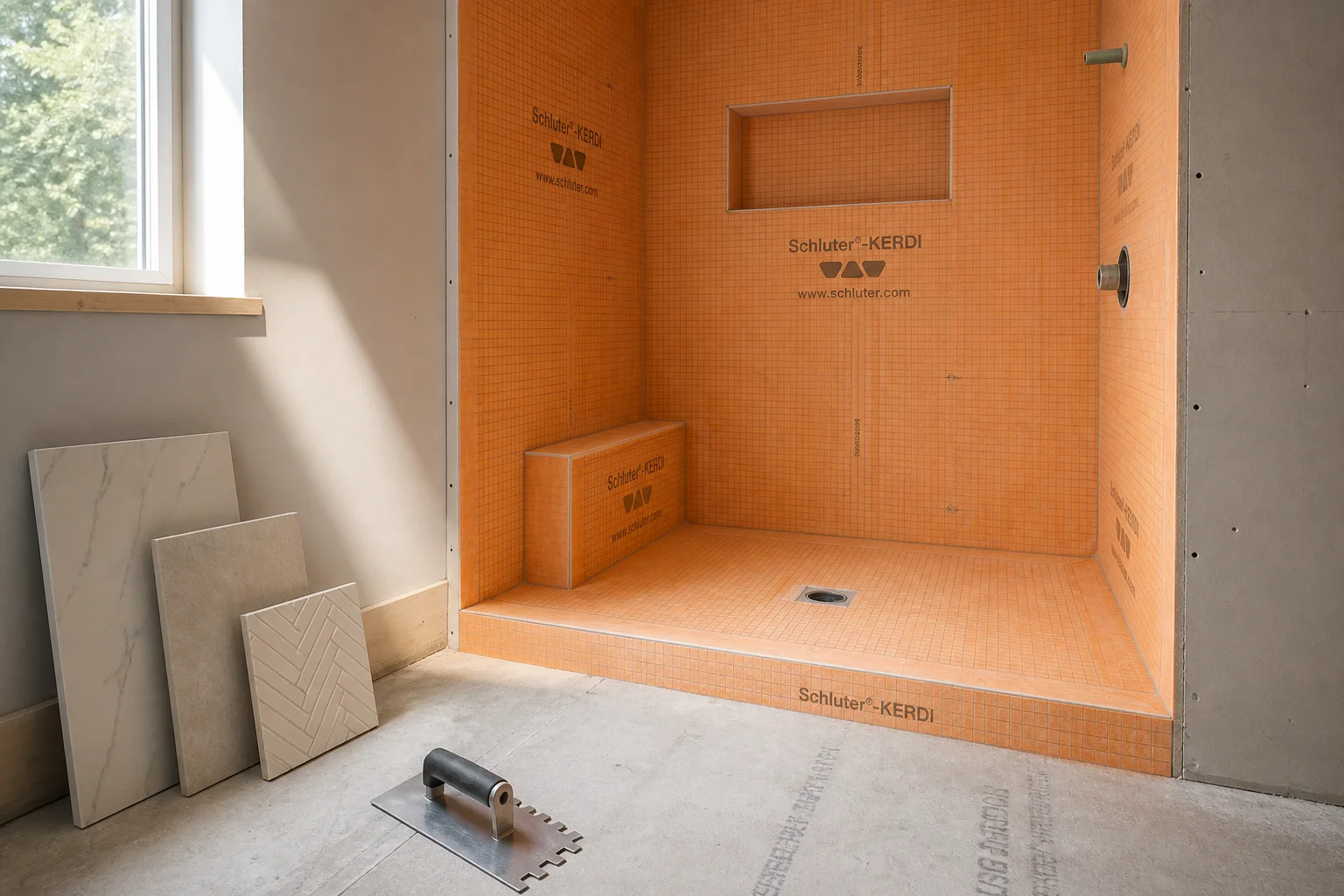 What Is a Schluter-Kerdi Shower System, and Why Does the Membrane Matter?