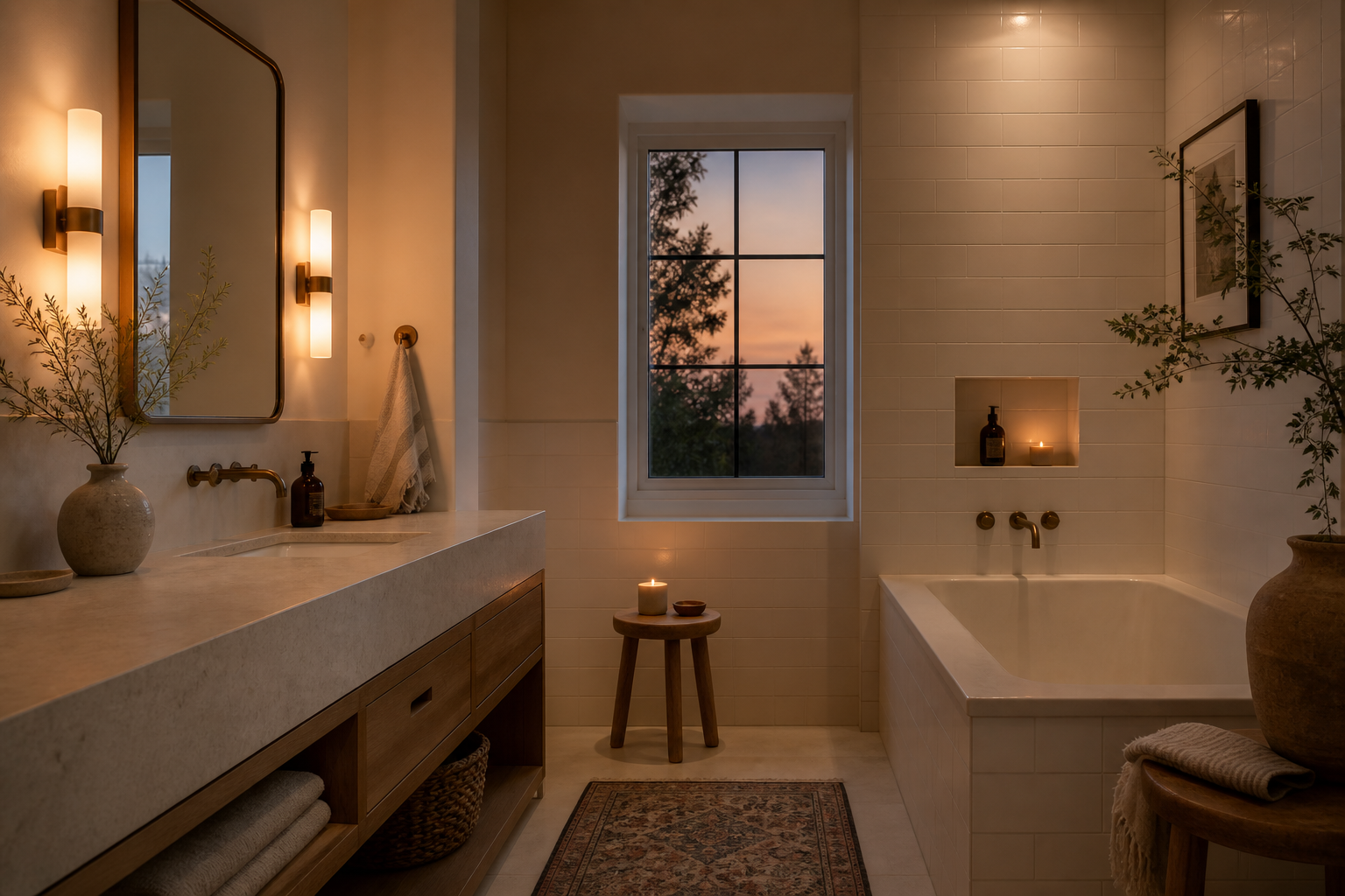 What Makes a Bathroom Feel Calm Rather Than Clinical?